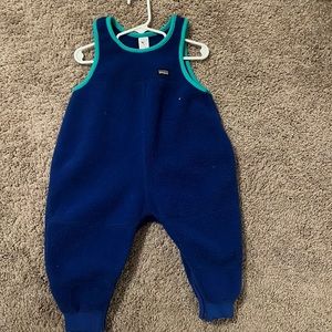 Patagonia winter fleece overalls